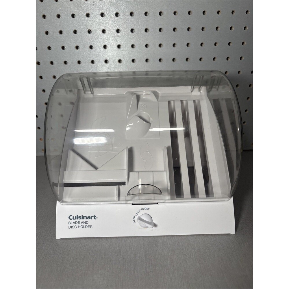 Cuisinart Blade and Disc Holder Storage Box BDH-2C With Safety Lock White
